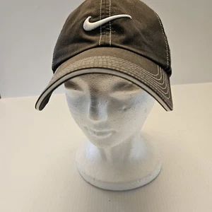 Vintage Nike One 5Q schwarz Nike Golf Swoosh Logo verstellbarer Riemen hinten Mütze Dad Cap - Bild 1 von 6