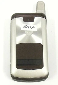 Motorola i776 - Brown and Silver ( Nextel ) Very Rare iDEN PTT Flip Phone - Picture 1 of 3