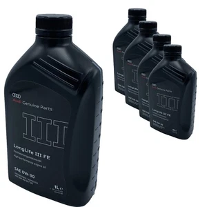5 LITRI OLIO MOTORE ORIGINALE AUDI 0W30 LONGLIFE III Specifica 504/507 - Imagen 1 de 4