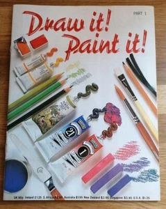 MAGAZINE - Draw It! Paint It! Art Magazine Vol #1 Part #1 1984 Eaglemoss - Picture 1 of 2