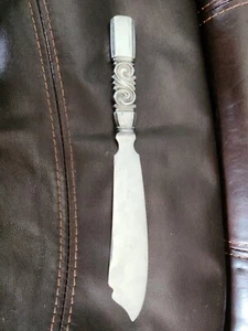 Georg Jensen Denmark Scroll Notched Cake Knife - Picture 1 of 4