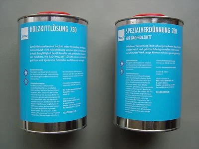 BAO Holzkittlösung oder BAO Nitroverdünnung zur Herstellung von Holzkitt