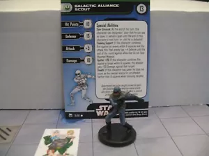 =Star Wars Miniatures LEGACY OF THE FORCE Galactic Alliance Scout 31/60 w card = - Picture 1 of 1