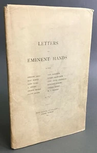 Limited Edition   Gleeson White   Letters in Eminent Hands   Frank Murray 1892   - Picture 1 of 12