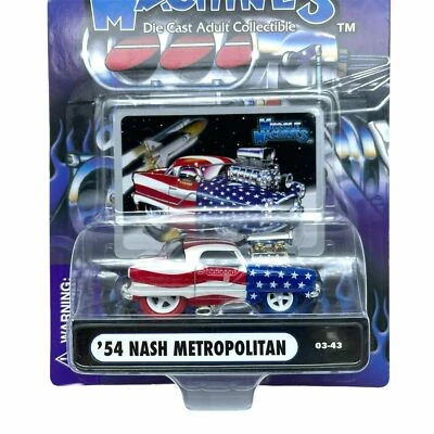 NASH METROPOLITAN '54 1954 MUSCLE MACHINES CHASE 1/64 DIECAST CAR EE. UU. 03-43 Foto 1 de 3