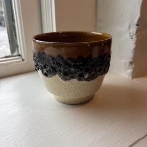 Bay Keramik W.Germany Vintage 70er Retro Fat Lava Übertopf Topf Vase - Bild 1 von 6