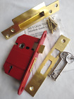 Union StrongBOLT, 5 Lever Sashlock 2.5" (63mm), 2 keys, Fixings,Brass, BS 3621