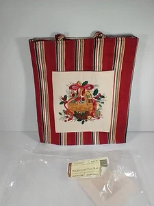 Bolso de Mano Longaberger Market a Rayas con Bolsillo - Imagen 1 de 10