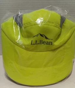 LL Bean Running Hat Cap NEW FACTORY SEALED Strap Back Yellow Casual Performance  - Picture 1 of 3