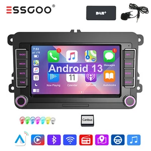 Für VW GOLF 5 Polo 6R Touran Passat Android 13 Carplay Autoradio GPS RDS BT DAB+ - Bild 1 von 17