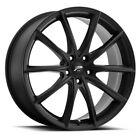 17X8 Platinum 435SB Flux 5X100 5x4 Satin Black Wheel Rim (QTY 1)