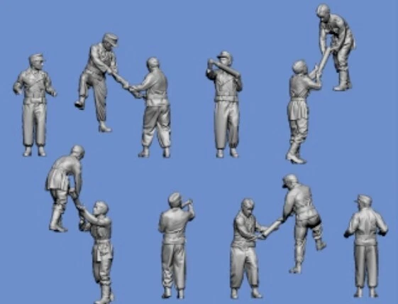 Peddinghaus 3 D Druck 1/72 72F258 6 Soldati Carro Armato IV Aufmuitionieren - Immagine 1 di 1