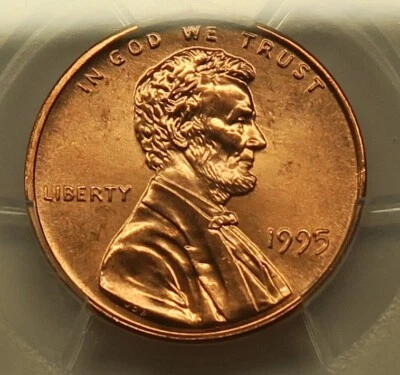 1995 Lincoln Cent PCGS MS65RD Free Shipping - Image 1 of 4