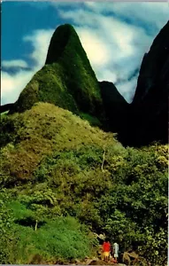 Cartolina vintage Hawaii HI The Needle Iao valley vicino a Wailuku Maui - Foto 1 di 3