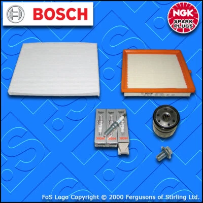 SERVICE KIT for VAUXHALL OPEL ADAM 1.0 OIL AIR CABIN FILTERS PLUGS (2014-2018) - Image 1 of 4