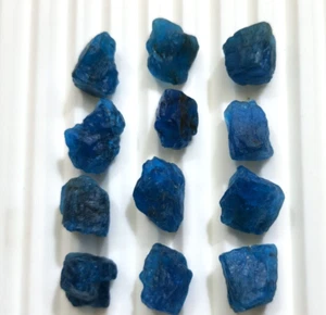 80 Krt entzückende rohe blaue Farbe Neon Apatit grob lose Edelstein für Schmuck - Bild 1 von 5