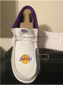 Hey Dudes Shoes Mens Size 9 L.A Lakers Low Game Day Comfortable - Picture 1 of 6