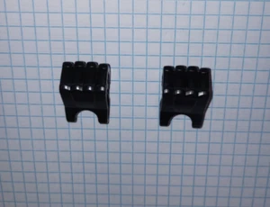 2 Bionicle Lego 93575 Hero Factory Fist w/ Axle Hole and 4 fingers Black WYSIWYG - Picture 1 of 14