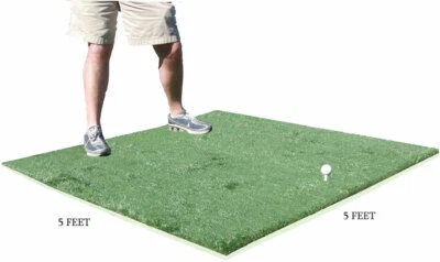  Alfombrilla de práctica de calle comercial para conducción de astillas de golf de 5 pies x 5 pies almohadilla de espuma de 5 mm Foto 1 de 4