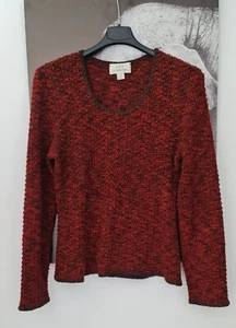1.2.3. UN DEUX TROIS Paris Pullover Grobstrick D 38 40 Terrakotta Melange Bändch - Bild 1 von 9