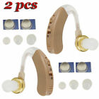 A Pair of Digital Hearing Aid Aids Kit Behind the Ear BTE Sound Voice Amplifier