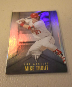 Mike Trout 2020 Panini Chronicles Titanium #1 Los Angeles Angels Baseball Card 