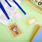 1Pc/Set Transparent Name Badge Holder Plastic Work Card Students Card Case