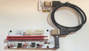 PCI-E Express Cable 1X TO 16X Graphics Extension CFIKTE VER 008S * 6 Pk - Picture 1 of 6