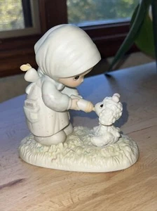 1987 Precious Moments "Feed My Sheep" Figurine Member Only PM871   #3165 - Picture 1 of 7