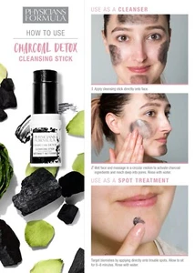 Barra de limpieza profunda de poros Physicians Formula Charcoal Detox. Para todo tipo de pieles. - Imagen 1 de 6