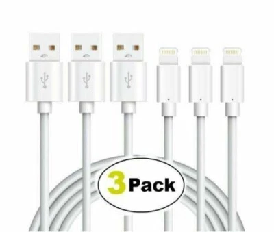 3X Fast USB Cable Charger Cord For Apple iPhone X XR 11 12 13 14 Pro Max iPad - Image 1 of 2