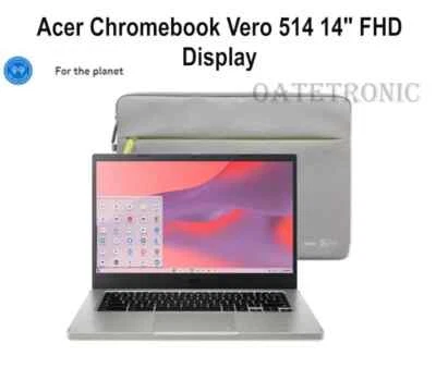 Acer Chromebook Vero 514 14" FHD IPS Display, 12th Intel Core i3-1215U + BAG - Image 1 of 3