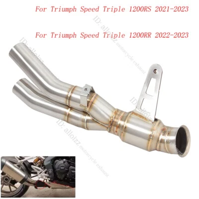 Deslizable para tubo de escape Triumph Speed Triple 1200 RR RS 2022-23 tubo de enlace medio Foto 1 de 4