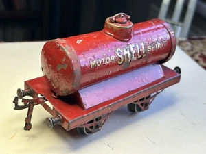 Hornby O Spur Tankwagen Motor Shell Spirit original frühe Drop-Link-Kupplungen - Bild 1 von 7