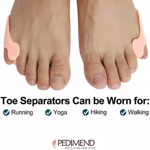 PEDIMEND Small Toe Separator Pinky Toe Corrector Little Toe Straightener - Foot - Picture 1 of 9