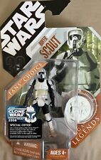 2007 Hasbro Star Wars Saga Legends BIKER SCOUT Action Figure w  Collector Coin