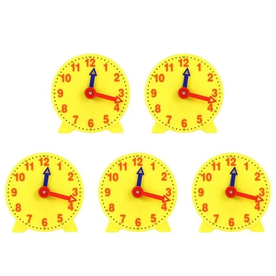 5 Piezas 4 SchüLer Aprendizaje Hora Modelo Profesor Gear Reloj 12/24 Horas Sc3033 - Imagen 1 de 4
