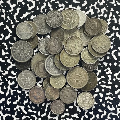 Lot Of 40x Assorted World Silver Coins Lot#GB174 110g - Image 1 of 4