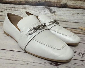 Corso Como Karri Damen-Loafer aus weichem Leder flache Schuhe weiß Größe 9,5 M bequeme Schuhe - Bild 1 von 9