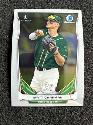MATT CHAPMAN #CDP21 2014 Bowman Draft cromo cantidad Oakland Athletics Foto 1 de 2