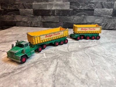 Matchbox King Size No K-16 Dodge Tractor with Twin Tippers Fruehauf Truck - Image 1 of 4