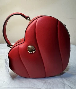 Kate Spade Love Shack 3D Herz Umhängetasche rot Leder KK191 Handtasche neu mit Etikett $ 399 - Bild 1 von 8