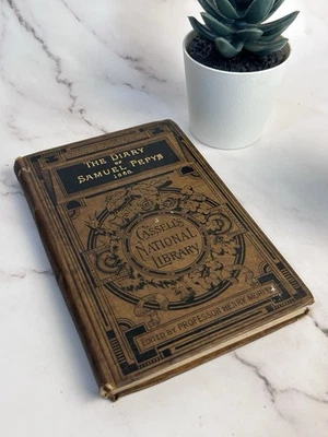 1880s Cassell’s National Library Diary of Samuel Pepys 1668 Victorian Book HC Foto 1 de 4