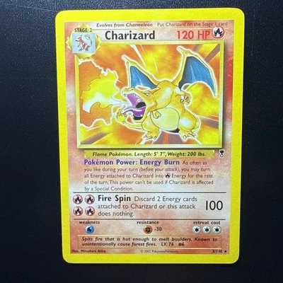 FREE SHIPPING Charizard 3/110 Legendary Collection 2002 Non-Holo Card - Image 1 of 4