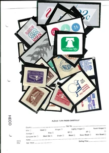 Collection ENVELOPE CUT SQUARES UNUSED in Mounts Postal Corner US 2-7 - Picture 1 of 3