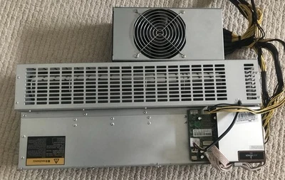 Quiet Bitmain Antminer R4 8TH/S SHA256 Bitcoin Miner With APW5 Power Supply - Image 1 of 4