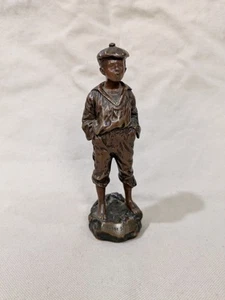 Original antike Victor Szczeblewski (1875-1901) Brz Skulptur "Mousse Siffleur" - Bild 1 von 8