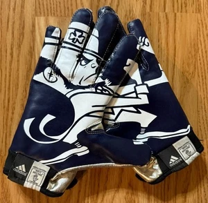 Notre Dame Football 2013 Team Issued Adidas Leprechaun Gloves Size Medium - Picture 1 of 4
