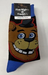 Culturefly Five Nights At Freddy's 2er-Pack Crew-Socken Einheitsgröße für die meisten Erwachsenen NEU - Bild 1 von 2