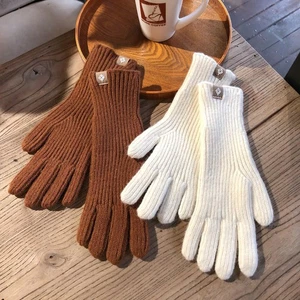 Winter Strickhandschuhe Damen Herren Touchscreen Warm 5 Finger Acryl Handschuhe - Bild 1 von 34